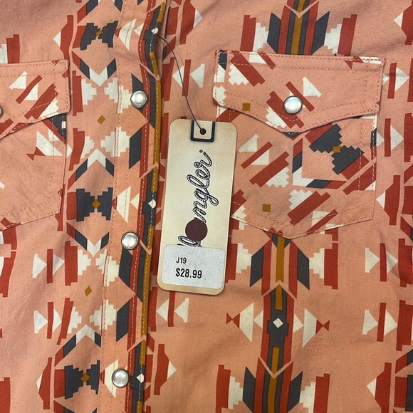 Wrangler retro vibe XL kids pearl snap - Picture 3 of 5